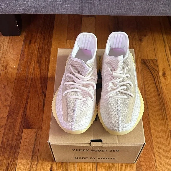 adidas gazelle silver green womens Yeezy Boost 350 V2 Natural Sneakers 10